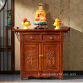 Niche de niche de Bouddha Armoire de support ménage avec porte